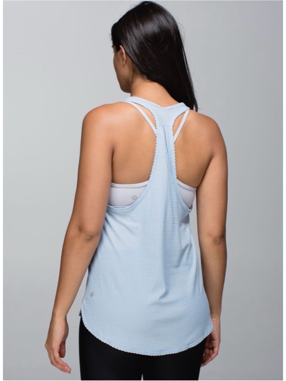 Lululemon 105 F Singlet Heathered Caspian Blue 6